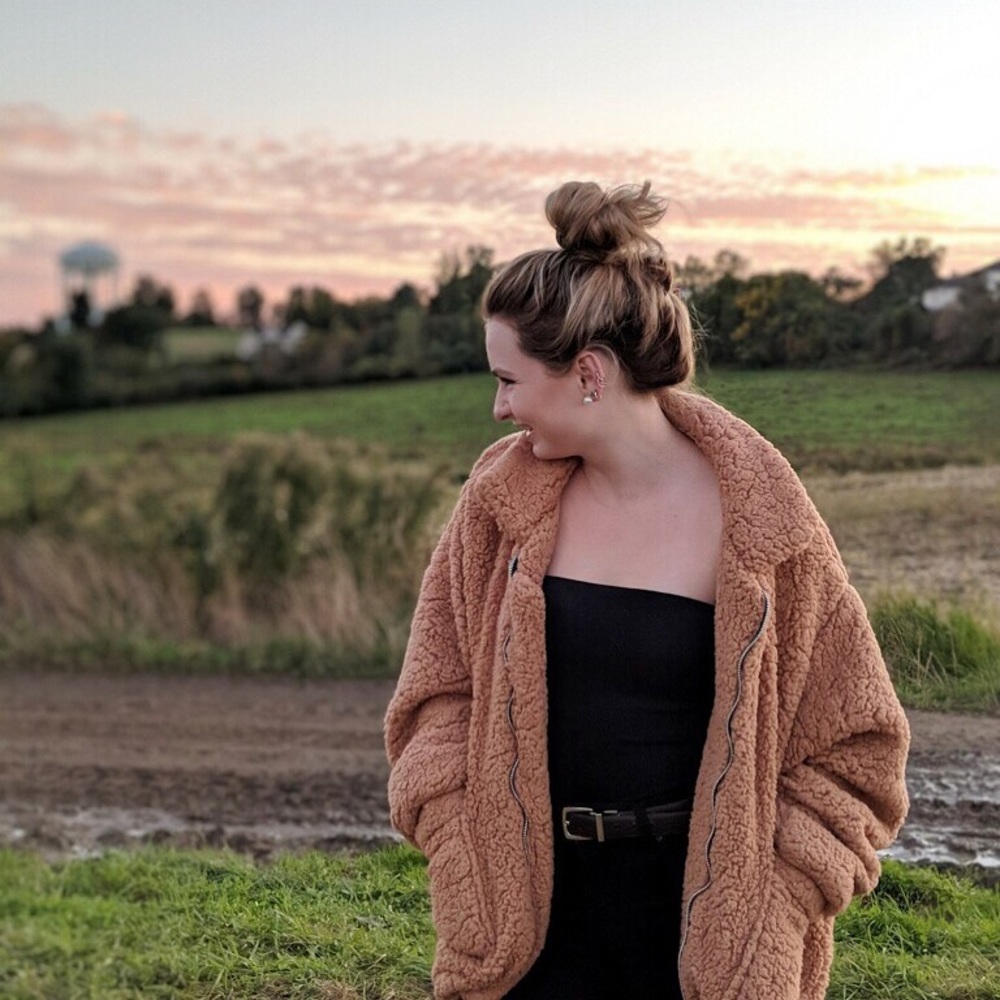 Tan Fluffy jacket